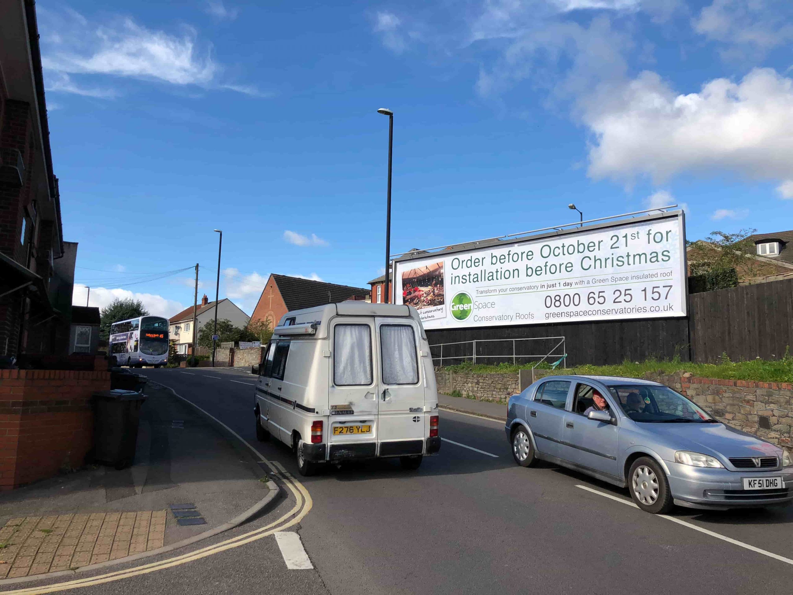 advertising on a UK Billboard